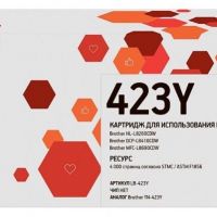 Лазерный картридж EasyPrint TN-423Y для принтеров Brother HL-L8260CDW, DCP-L8410CDW, MFC-L8690CDW, желтый, 4000 страниц
