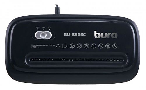 Уничтожитель бумаг BURO Home BU-S506C,  P-4,  4х36 мм [os506c]