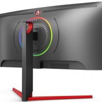 Монитор AOC AG353UCG 35 AGON AG353UCG Black-Red (VA, изогнутый, 3440x1440, 200Hz, HDR1000, 2 ms, 178°/178°, 1000 cd/m, 80M:1, +HDMI 2.0, +2xDisplayPort 1.4, +4xUSB 3.1, +MM, +регулировка по высот