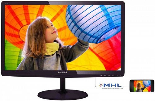 Монитор 23.6 PHILIPS 247E6QDAD/00 Black-Cherry (IPS-ADS, LED, 1920x1080, 5 ms, 178°/178°, 250 cd/m, 20M:1, +DVI, +HDMI-MHL, +MM)