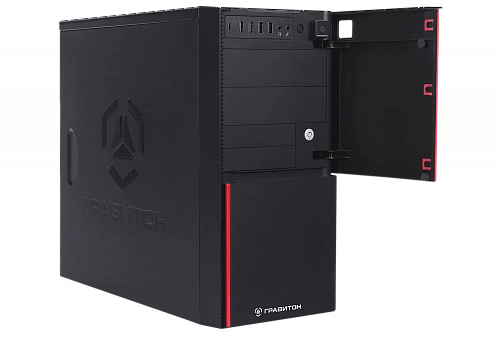 Персональный компьютер Гравитон Д52И i5-13400/1x16GB/1xSSD512GB/FP_2xUSB2.0/450W/K+M/NoOS/3YST