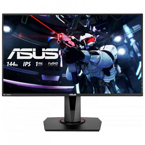 Монитор ASUS 90LM04G0-B01370 27 ASUS VG279Q Black (IPS, LED, LCD,  Wide, 1920x1080, 144Hz, 1ms, 178°/178°, 400 cd/m, 100,000,000:1, +DVI, +DP, +HDMI, +2xMM, )