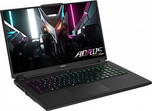Ноутбук Gigabyte Aorus 7 Core i5 12500H 16Gb SSD512Gb NVIDIA GeForce RTX4050 6Gb 17.3 IPS FHD (1920x1080) Free DOS black WiFi BT Cam (9MF-E2KZ513SD)