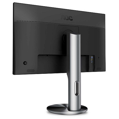 Монитор AOC U2790PQU 27 AOC U2790PQU Gray с поворотом экрана (4K, IPS, 3840x2160, 5 ms, 178°/178°, 350 cd/m, 50M:1, +HDMI, +HDMI 2.0, +DisplayPort 1.2, +2xUSB 3.0, +MM)