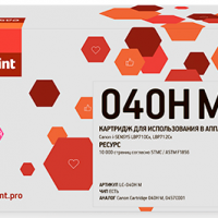 Лазерный картридж EasyPrint LC-040H M для принтеров Canon i-SENSYS LBP 710/712, HP CLJ Enterprise M552/M553/577, Flow 577 пурпурный, 10000 страниц