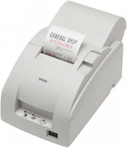 Чековый принтер EPSON TM-U220A-007, матричный, белый (C31C513007)