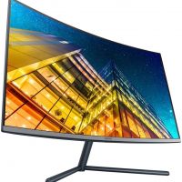 Монитор SAMSUNG 31,5 U32R590CWI Black Сurved (LED, Wide, 3840x2160, 4ms, 178°/178°, 250 cd/m, 2500:1 +DP, +НDMI, +USB, )