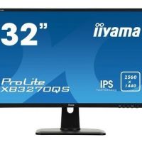 Монитор 31.5 Iiyama ProLite XB3270QS-B1 (2560x1440, 4 мс, 300 кд/м2, 80000000:1, 178°/178°) IPS, DVI-D (HDCP), HDMI, DisplayPort, аудио стерео, SPK, HAS (XB3270QS-B1)