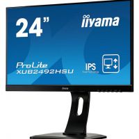 Монитор 23,8 Iiyama ProLite XUB2492HSU-1 (1920*1080, 5 мс, 250 кд/м2, 5000000:1, 178°/178°) IPS, HDMI, DisplayPort, VGA, USB, SPK, HAS, Pivot (XUB2492HSU-B1)