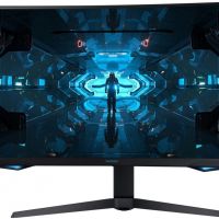 Монитор Samsung LC27G75TQSIXCI 27, черный VA QLED изогнутый GAMING-монитор Odyssey G7 2560x1440 1ms 2500:1 600cd 178/178 HDMI 2*DP USB-hub 240Hz G-Sync HDR600 HAS Pivot Black