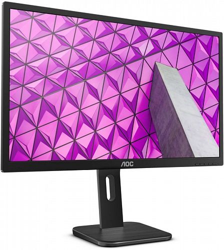 Монитор AOC 27P1 27 AOC 27P1 Black с поворотом экрана (IPS, LED, 1920x1080, 5 ms, 178°/178°, 250 cd/m, 50M:1, +DVI, +HDMI 1.4, +DisplayPort 1.2, +4xUSB 3.0, +MM)