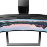 Монитор 49 PHILIPS 499P9H/00 Black (VA, изогнутый, 5120x1440, 5 ms, 178°/178°, 450 cd/m, 80M:1, +2xHDMI 2.0, +DisplayPort 1.4, +4xUSB 3.1, +USB-Type C 3.1, +RJ45, +WEB-Cam 2.0 mpx,