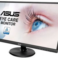 Монитор ASUS VA249HE ASUS 23.8 VA249HE VA LED, 1920x1080, 5ms, 250cd/m2, 178°/178°, 3000:1 (100Mln:1), D-Sub, HDMI, Tilt, Blue Light Filter & Flicker free, VESA, Black