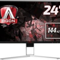 Монитор AOC AG241QX 23.8 AOC AGON AG241QX Black-Red с поворотом экрана (LED, 2560x1440, 144Hz, 1 ms, 170°/160°, 350 cd/m, 50M:1, +DVI, +2xHDMI, +MHL, +DisplayPort, +4xUSB, +MM)