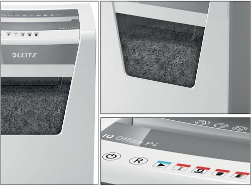 Leitz 80030000 Шредер Leitz IQ Office (секр.P-4)/фрагменты/15лист./23лтр./скрепки/скобы
