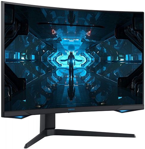 Монитор Samsung LC32G75TQSIXCI 31,5, черный A QLED изогнутый GAMING-монитор Odyssey G7 2560x1440 1ms 2500:1 600cd 178/178 HDMI 2*DP USB-hub 240Hz G-Sync HDR600 HAS Pivot Black