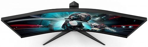 Монитор AOC CU34G2X 34 CU34G2X Black-Red (VA, изогнутый, 3440x1440, 144Hz, 1 ms, 178°/178°, 300 cd/m, 80M:1, +2xHDMI 2.0, +DisplayPort 1.2, +4xUSB 3.0, +регулировка по высоте, AMD FreeSync™)