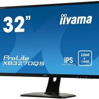 Монитор 31.5 Iiyama ProLite XB3270QS-B1 (2560x1440, 4 мс, 300 кд/м2, 80000000:1, 178°/178°) IPS, DVI-D (HDCP), HDMI, DisplayPort, аудио стерео, SPK, HAS (XB3270QS-B1)