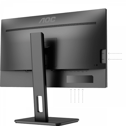Монитор AOC 24P2C 23.8 24P2C Black (IPS, 1920x1080, 75Hz, 4 ms, 178°/178°, 250 cd/m, 50M:1, +HDMI, +DisplayPort 1.2, +4xUSB 3.2, +USB-Type C, +MM)