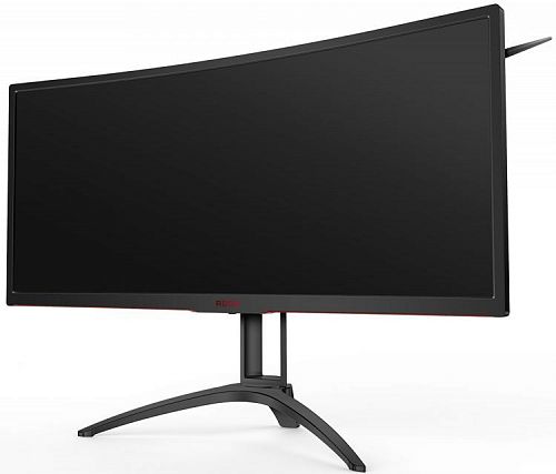 Монитор AOC AG352UCG6 35 AOC AGON AG352UCG6 Black (MVA, изогнутый, LED, 3440x1440, 4 ms, 178°/178°, 300 cd/m, 2500:1, +HDMI, +DisplayPort, +2xUSB, +MM, +регулировка по высоте)