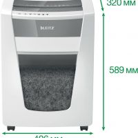 Leitz 80060000 Шредер Leitz IQ Office Pro (секр.P-4)/фрагменты/20лист./30лтр./скрепки/скобы