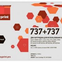 Комплект лазерных картриджей EasyPrint 737/CF283X для принтеров Canon i-SENSYS MF211, MF212w, MF216n, MF217w, MF226dn, MF229dw, MF231, MF232w, черный 2400 страниц