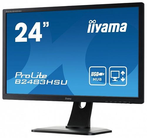 Монитор ЖК IIYAMA ProLite B2483HSU-B1DP 24, черный