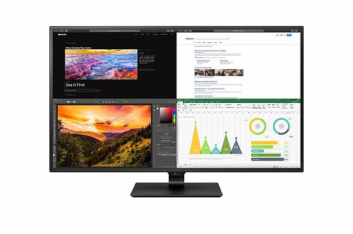 Монитор LG 43UN700-B.ARUZ 43 43UN700-B Black (IPS, 3840x2160, 5 ms, 178°/178°, 400 cd/m, 100M:1, +DP, +НDMI, +MM, +USB-С, +USB 3,0x2)