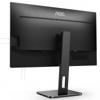 Монитор AOC 27P2Q 27 27P2Q Black с поворотом экрана (IPS, 1920x1080, 75Hz, 4 ms, 178°/178°, 250 cd/m, 50M:1, +DVI, +HDMI, +DisplayPort 1.2, +4xUSB 3.2, +MM)