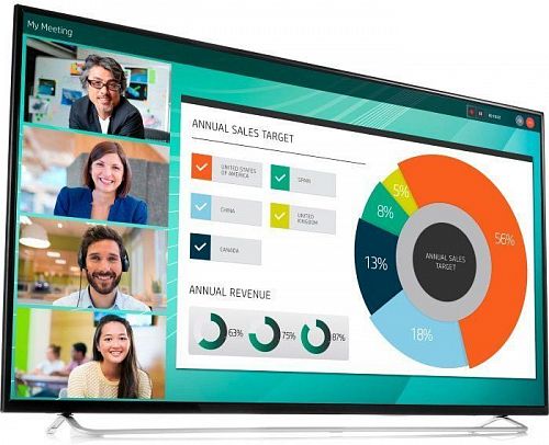 Монитор ЖК HP LD5512 55,3840 x 2160,60 Гц,IPS,8 мс,1200:1,350 кд/м2,178°/178°,VGA,HDMI 2.0,2 HDMI 1.4,DisplayPort 1.2,USB 2.0,(2YD85AA)
