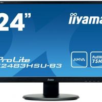 Монитор 23,8 Iiyama ProLite X2483HSU-B3 (1920*1080, 4 мс, 250 кд/м2, 8000000:1, 178°/178°) A-MVA, HDMI, DisplayPort, VGA, USB, SPK (X2483HSU-B3)