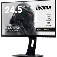 Монитор 24,5 Iiyama G-Master GB2530HSU-1 (1920x1080, 1 мс, 250 кд/м2, 12000000:1, 170°/160°) TN, HDMI, DisplayPort, VGA, аудио стерео, USB Type A x2, USB Type B, SPK, HAS, Pivot (GB2530HSU-B1)