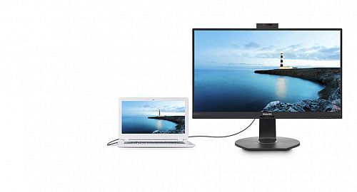 Монитор 27 PHILIPS 272B7QUBHEB/00 Black с поворотом экрана (IPS, 2560x1440, 5 ms, 178°/178°, 350 cd/m, 50M:1, +2xHDMI 1.4, +DisplayPort 1.2, +DP-out, +4xUSB 3.2, +USB-TypeC 3.2