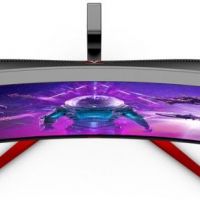 Монитор AOC AG353UCG 35 AGON AG353UCG Black-Red (VA, изогнутый, 3440x1440, 200Hz, HDR1000, 2 ms, 178°/178°, 1000 cd/m, 80M:1, +HDMI 2.0, +2xDisplayPort 1.4, +4xUSB 3.1, +MM, +регулировка по высот