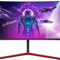 Монитор AOC AG353UCG 35 AGON AG353UCG Black-Red (VA, изогнутый, 3440x1440, 200Hz, HDR1000, 2 ms, 178°/178°, 1000 cd/m, 80M:1, +HDMI 2.0, +2xDisplayPort 1.4, +4xUSB 3.1, +MM, +регулировка по высот