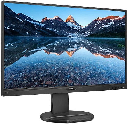 Монитор Philips 273B9/00 273B9 (00) 23,8, черный (IPS, 1920x1080, 75Hz, 4 ms, 178°/178°, 250 cd/m, 50M:1, +HDMI 1.4, +DisplayPort 1.2, +4xUSB 3.2, +USB-Type C 3.2, +MM)