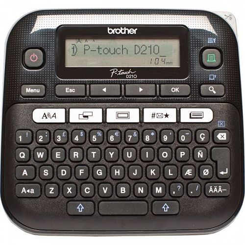 Принтер-этикеток BROTHER PTD-210VP с кейсом (PTD210VPR1)