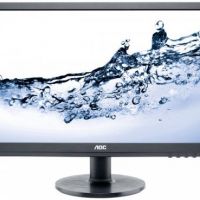 Монитор AOC E2460SH 24 AOC E2460SH Black (61 cm, LED, 1920x1080, 1 ms, 170°/160°, 250 cd/m, 20M:1, +DVI, +HDMI, +MM)