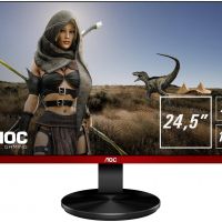 Монитор AOC G2590VXQ 25 AOC G2590VXQ Black (LED, 1920x1080, 1 ms, 170°/160°, 250 cd/m, 20M:1, +2xHDMI, +DisplayPort, +MM)