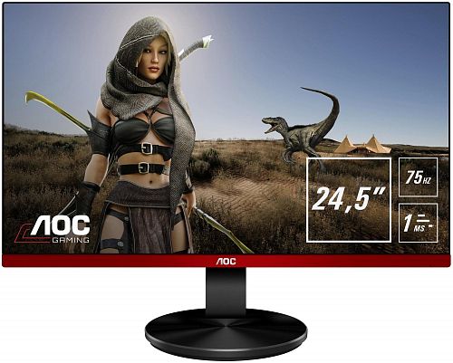 Монитор AOC G2590VXQ 25 AOC G2590VXQ Black (LED, 1920x1080, 1 ms, 170°/160°, 250 cd/m, 20M:1, +2xHDMI, +DisplayPort, +MM)