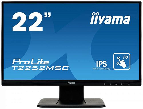 Монитор Iiyama 21.5 ProLite T2252MSC-B1 черный IPS LED 5ms 16:9 HDMI DisplayPort M/M Mat 3000:1 250