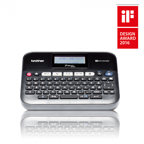 Принтер-этикеток BROTHER PT-D450VP для печати наклеек, черный, с кейсом (PTD450VPR1)