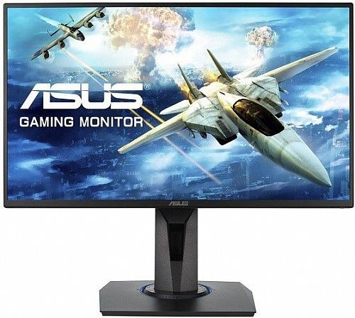 Монитор ASUS 24.5 VG255H LED, ProGaming, 1920x1080, 1ms, 250cd/m2, 170°/160°, 100Mln:1, 75Hz, D-Sub, HDMI*2, колонки, AMD FreeSync, Tilt, Swivel, Pivot, HAS, VESA, Black, 90LM0440-B01370